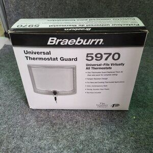 BRAEBURN 5970 Universal Thermostat Guard with Keyed Lock. 2 keys.